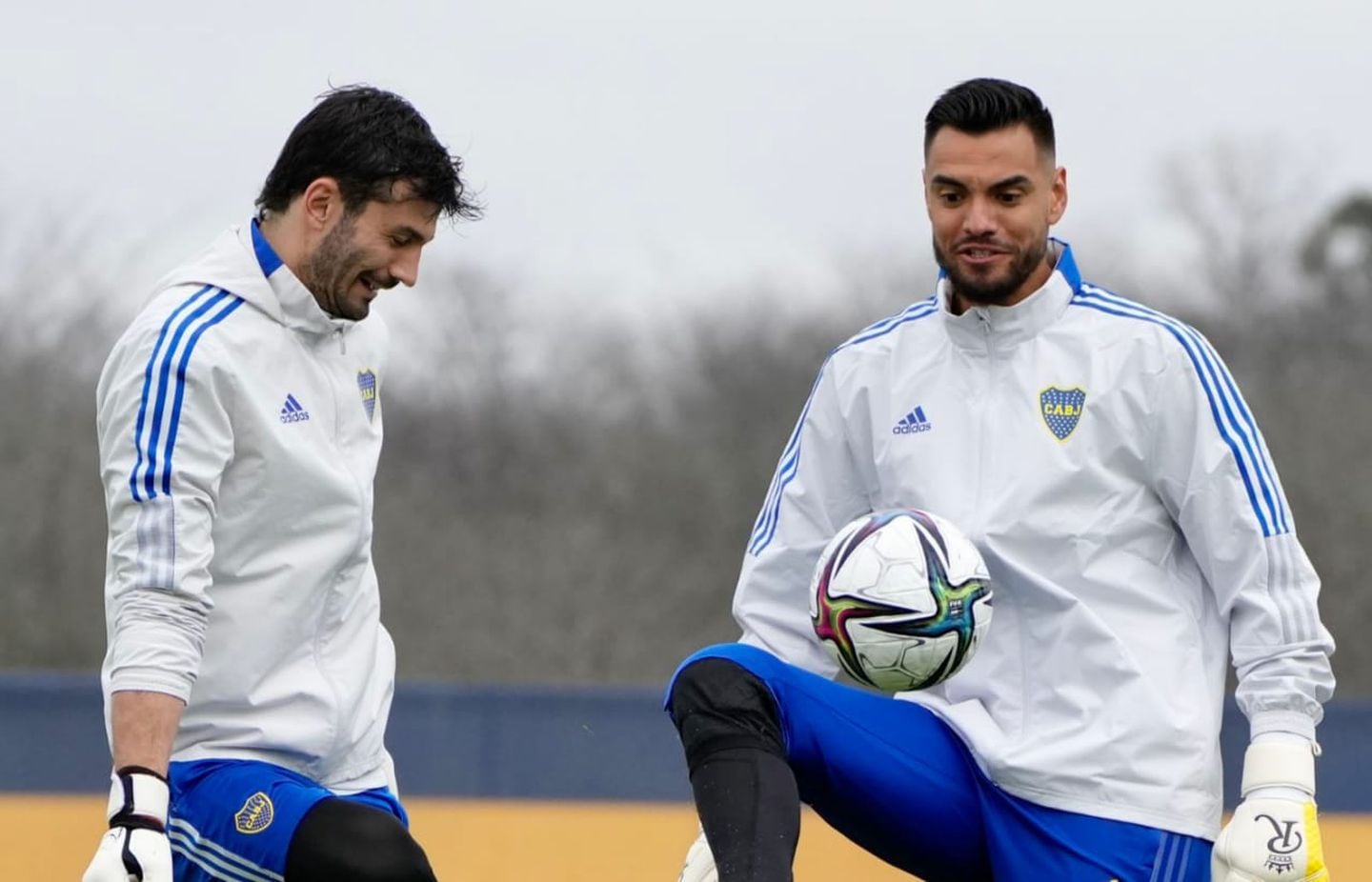 Romero tuvo su primer entrenamiento en Boca