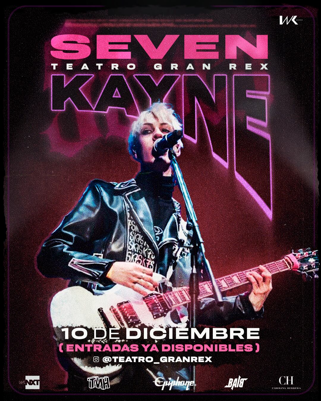 Seven Kayne anunció un show en el Teatro Gran Rex: cuándo y cómo comprar las entradas