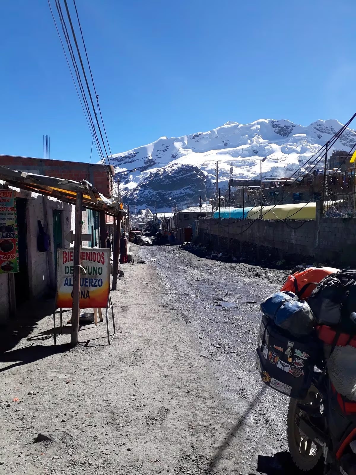 El poblado a 5.100 metros de altura.