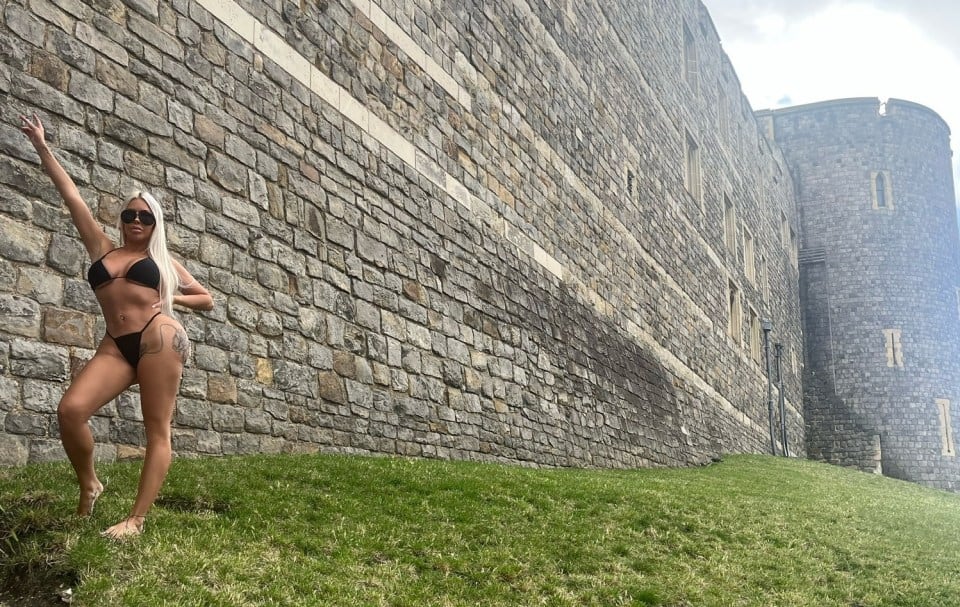 La modelo de OnlyFans que posó en el castillo de Windsor