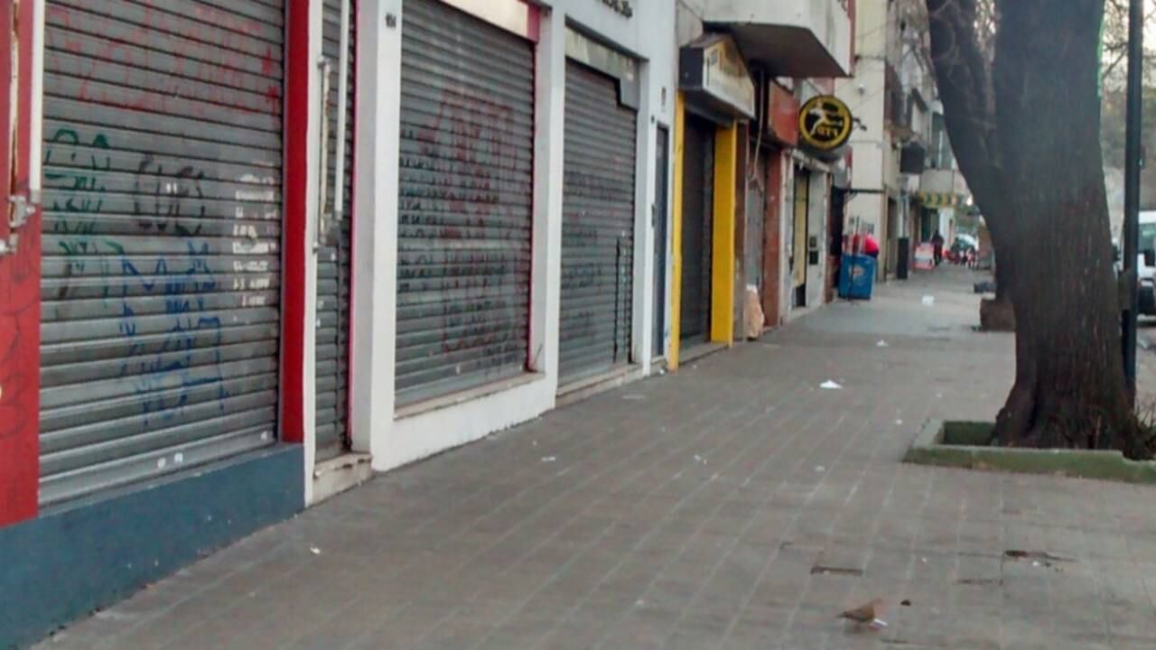 Comercio cerrado en Rosario