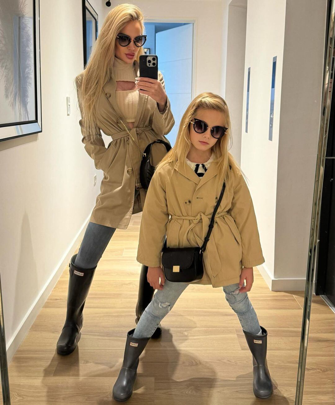 El match look de Luciana Salazar y su hija Matilda