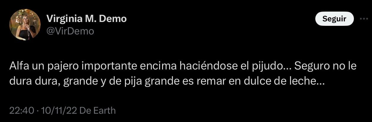 Virginia de Gran Hermano 2024 y sus tweets contra Alfa