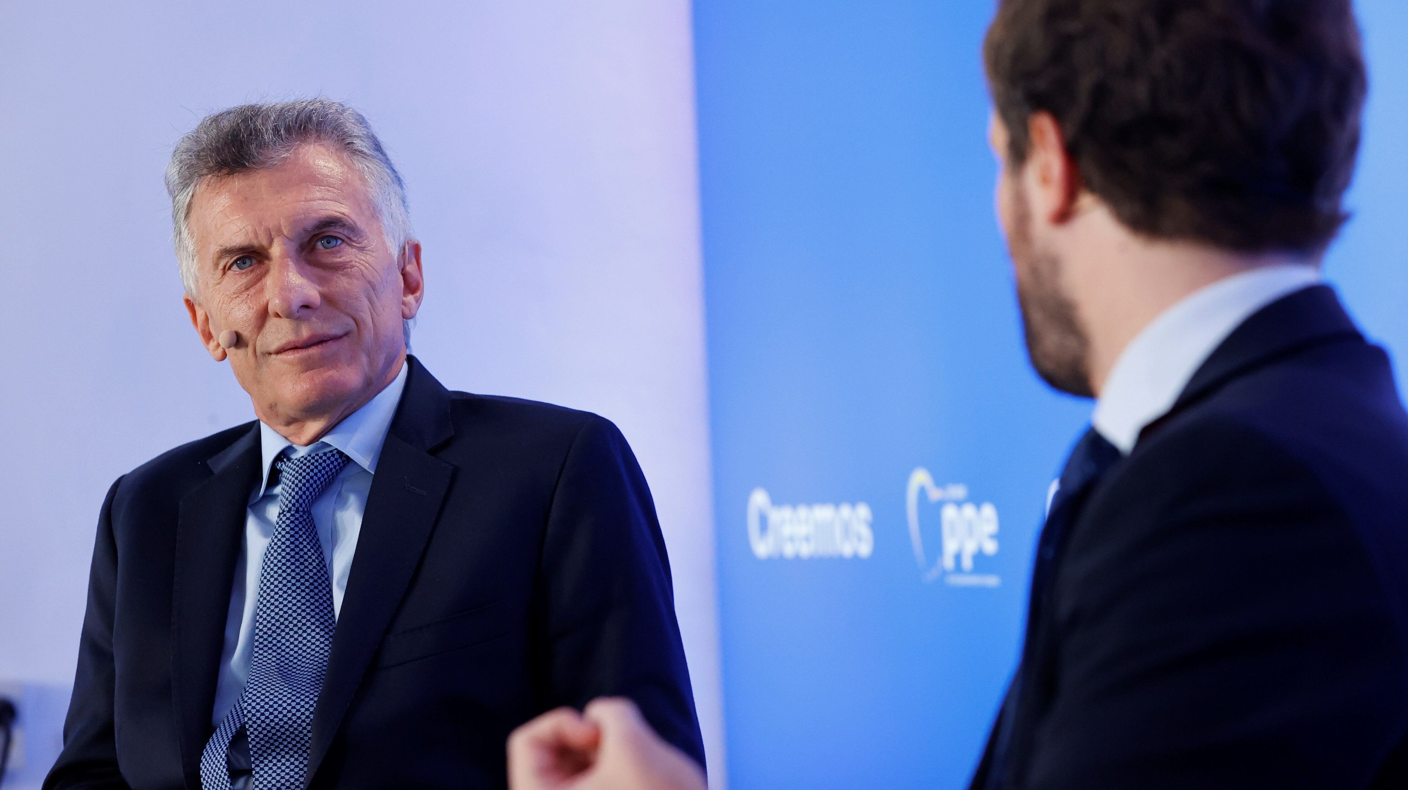 El expresidente Mauricio Macri participó de la clausura del curso de verano del Partido Popular Europeo en Madrid, España.