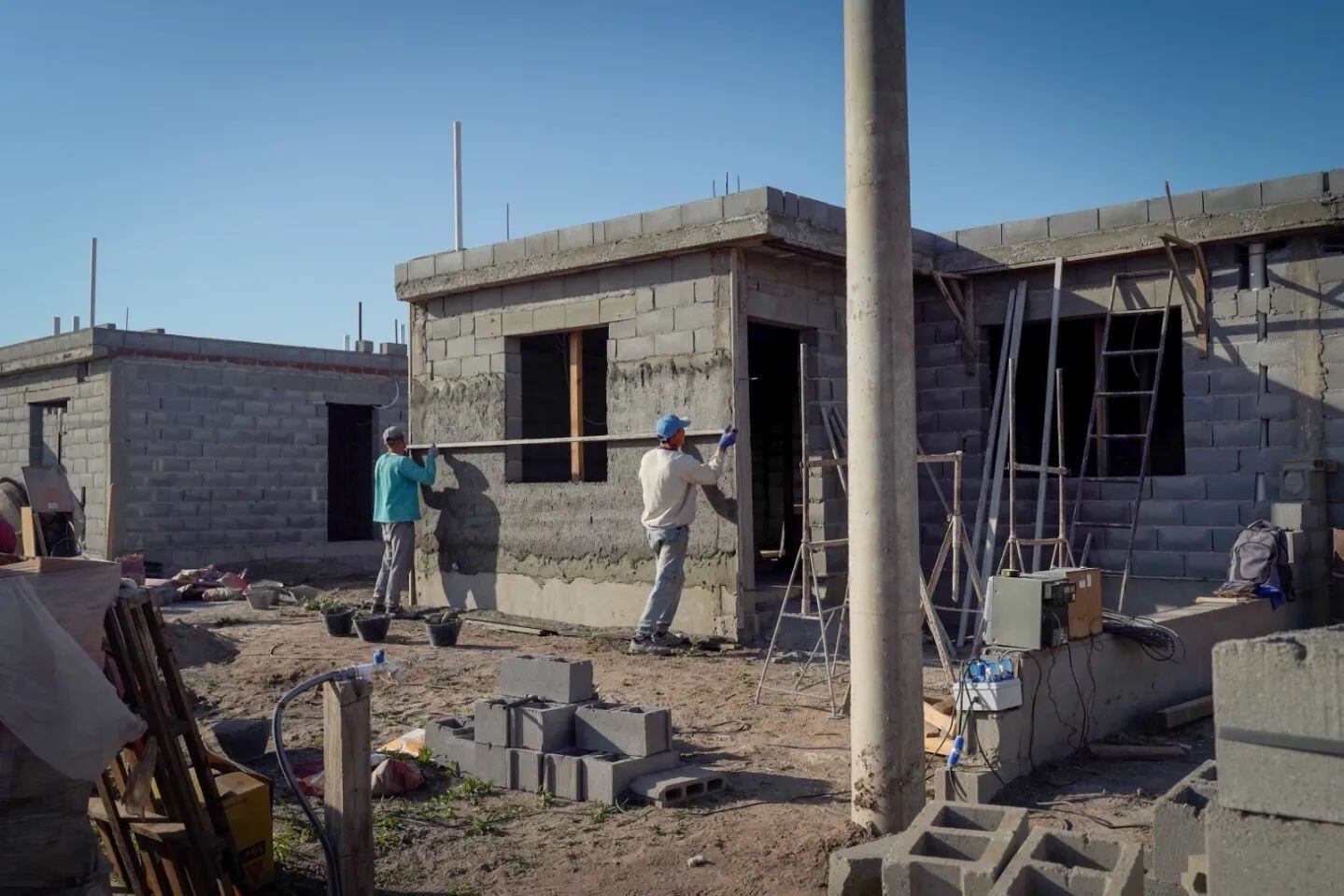 Viviendas en construcción Plan Casa y Casa Social Arroyito