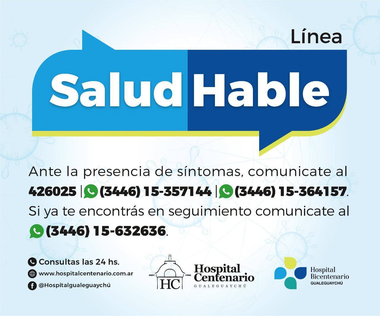 Línea Salud Hable - Covid Gualeguaychú