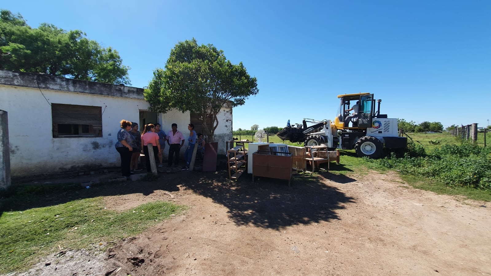 Derrumbe de casa en Balnearia