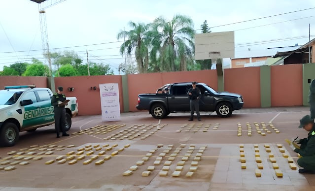 Dos de Mayo | Gendarmería secuestró un cargamento con 255 “panes” que contenían droga