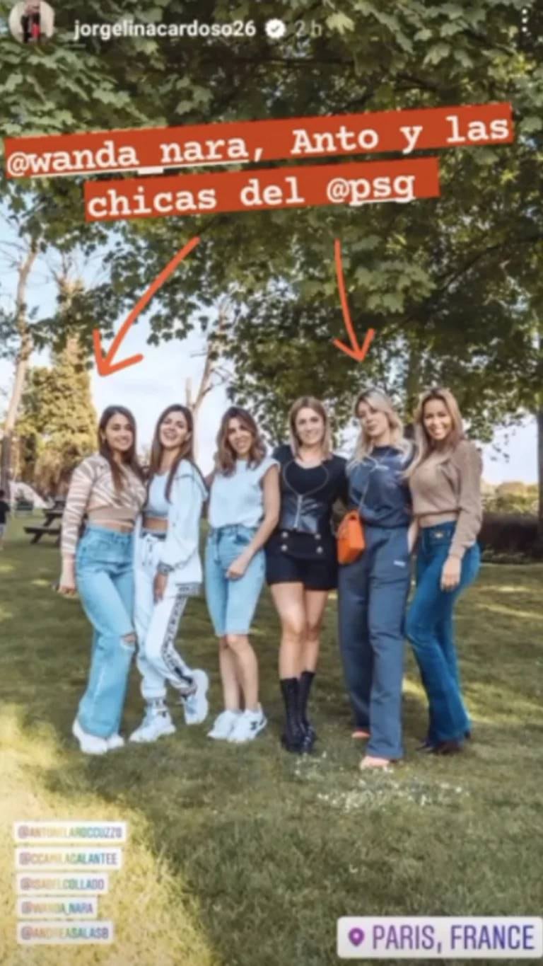 Anto, Wanda y "las chicas del PSG"