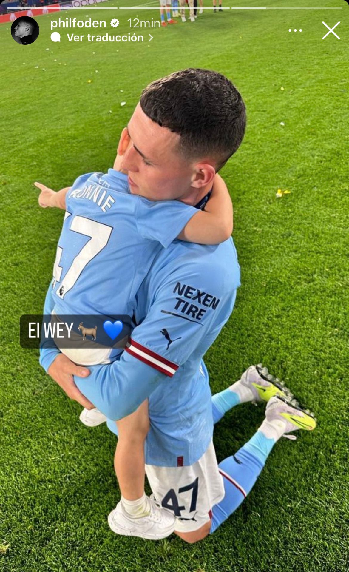 Ronnie y Phil Foden.