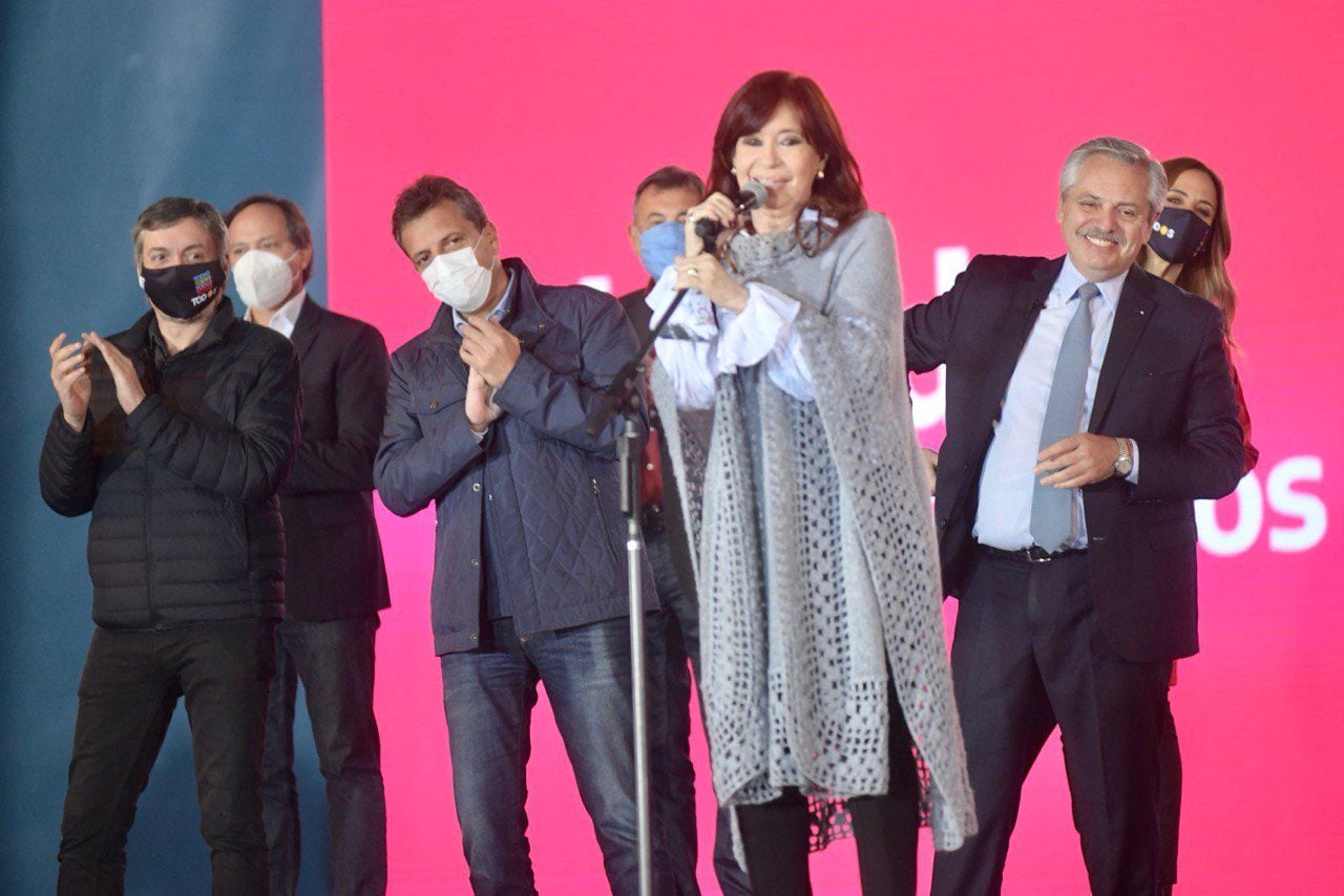 Cierre de campaña de Frente de todos.