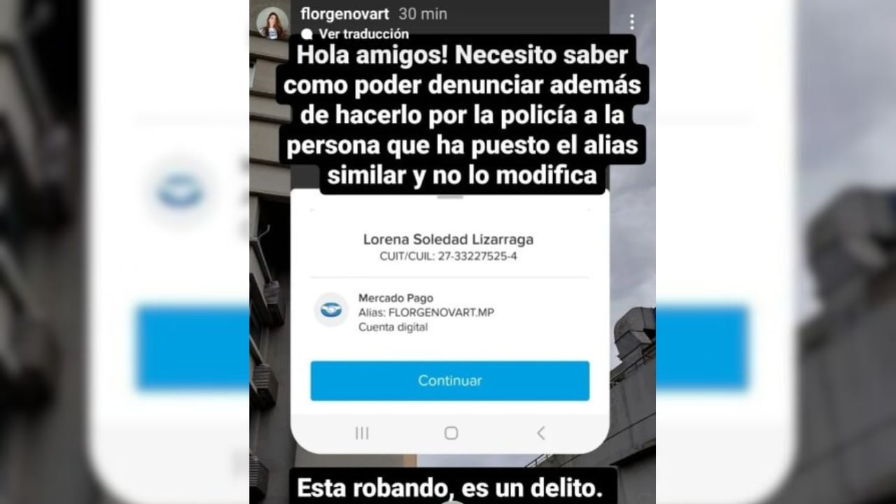 Florencia Genovart, la sanjuanina que padece endometriosis, denunció que la están estafando en su colecta con un alias falso