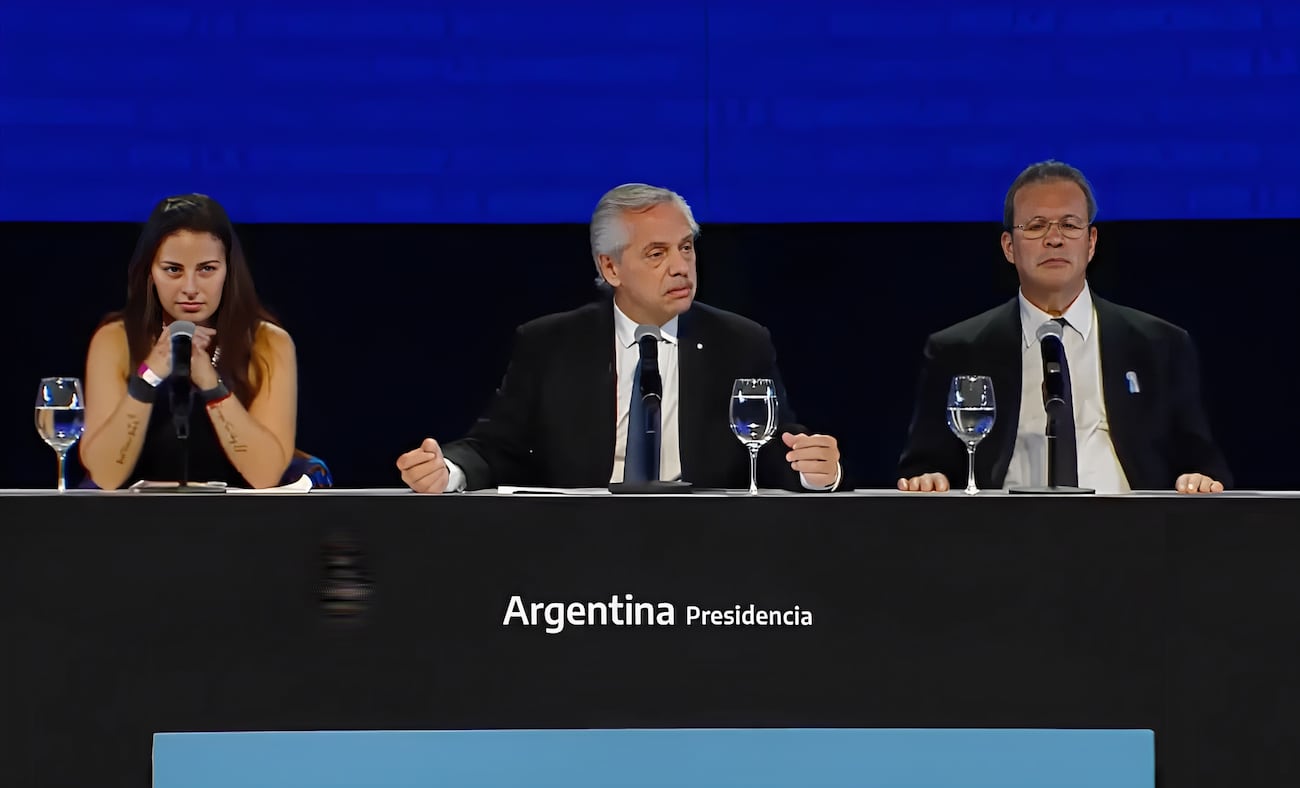 Alberto Fernández estuvo en un acto en el CCK y aseguró que el Frente de Todos ganará las elecciones. Foto: captura de video