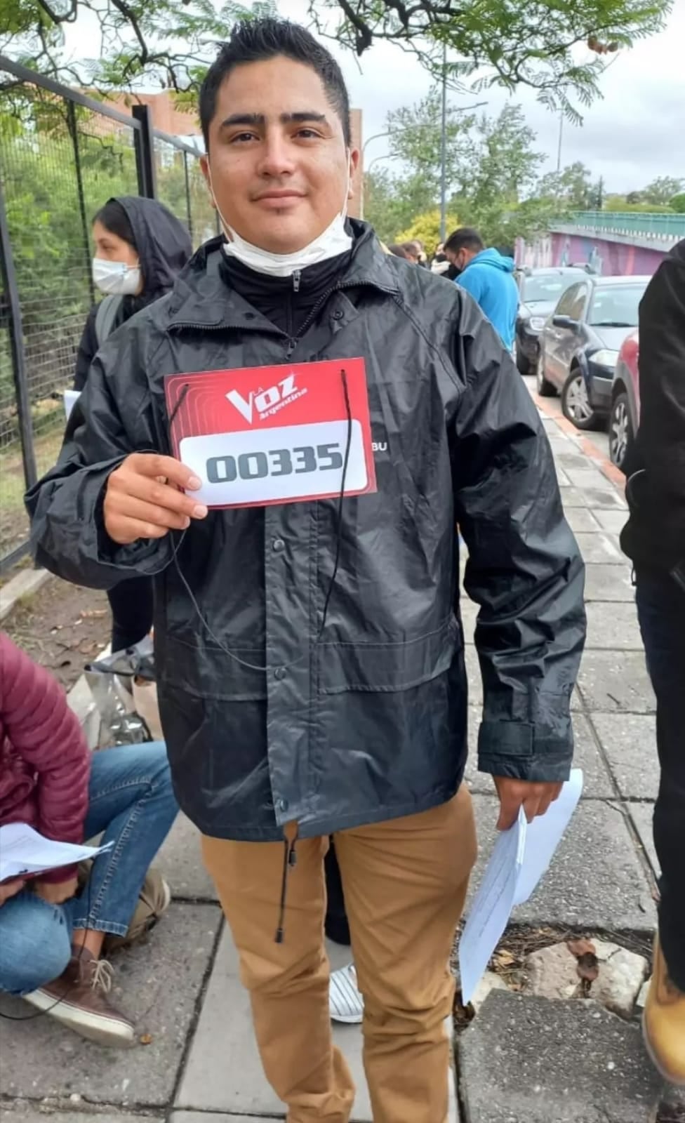 Pablo de Arroyito en el casting de La Voz Córdoba