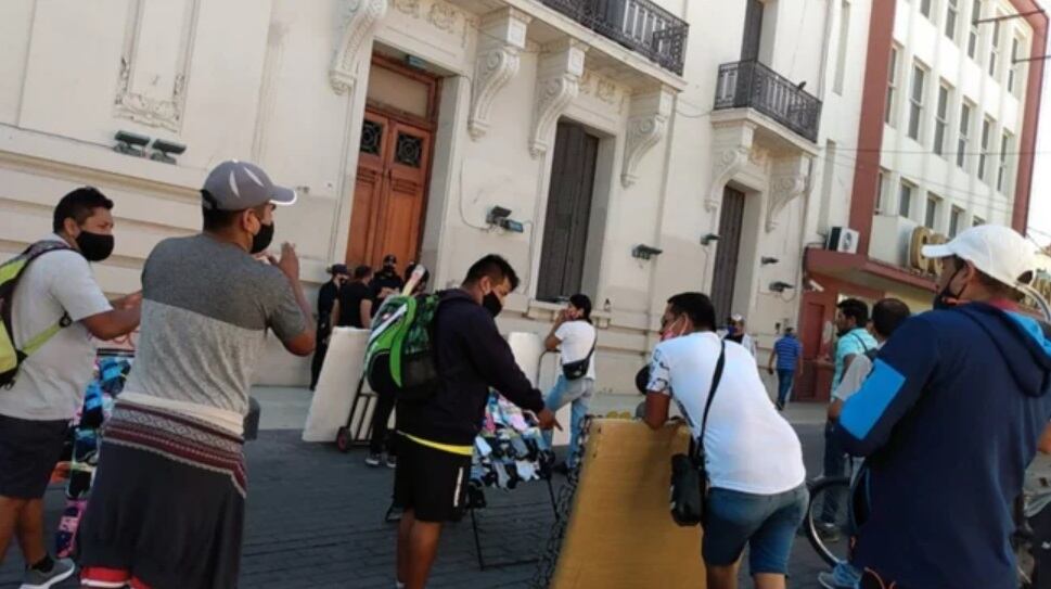 Reclamo de materos en la Ciudad de San Luis.