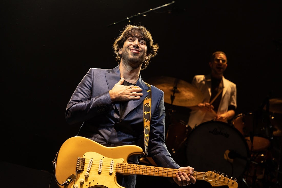 Sujatovich durante un recital en el Gran Rex. (Gentileza Guido Adler).