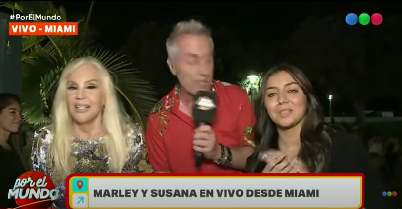 La hija de Yanina Zilli junto a Susana y Marley.