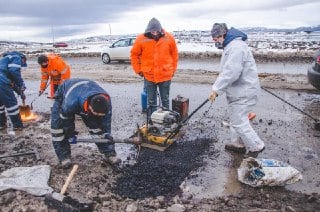 El Municipio se encuentra probando un nuevo producto asfáltico