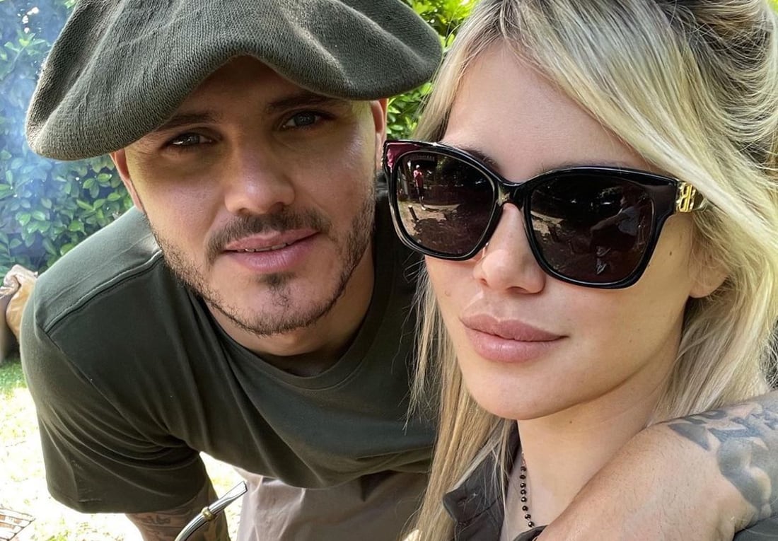 Wanda Nara y Mauro Icardi, previo a su separación. (Instagram)