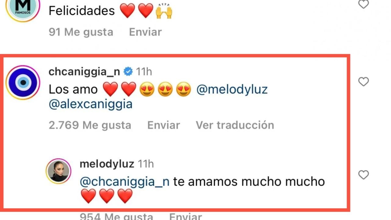 La reacción de Charlotte Caniggia al enterarse de que su hermano Alex Caniggia será papá.