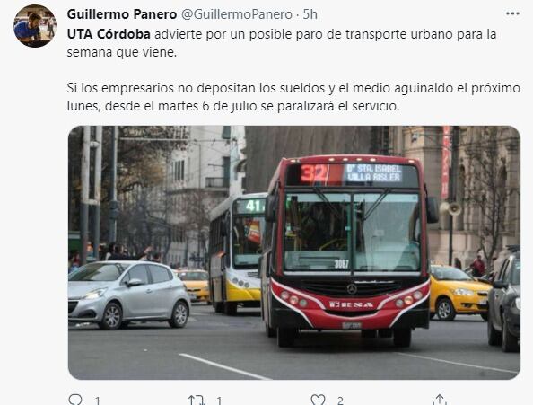 Si los choferes no cobran sueldo y aguinaldo, los colectivos no salen.