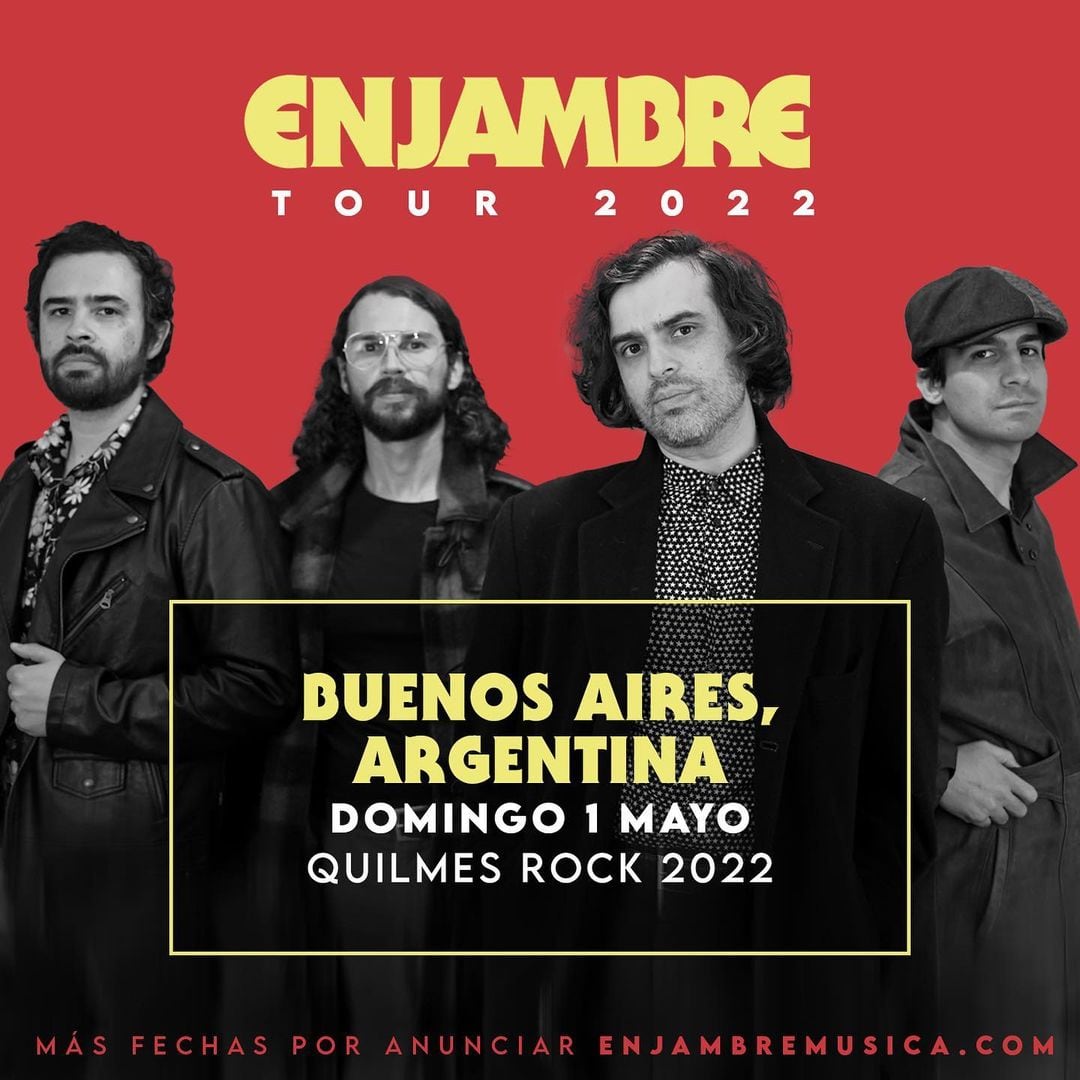 Enjambre se presentará el segundo día del Quilmes Rock.