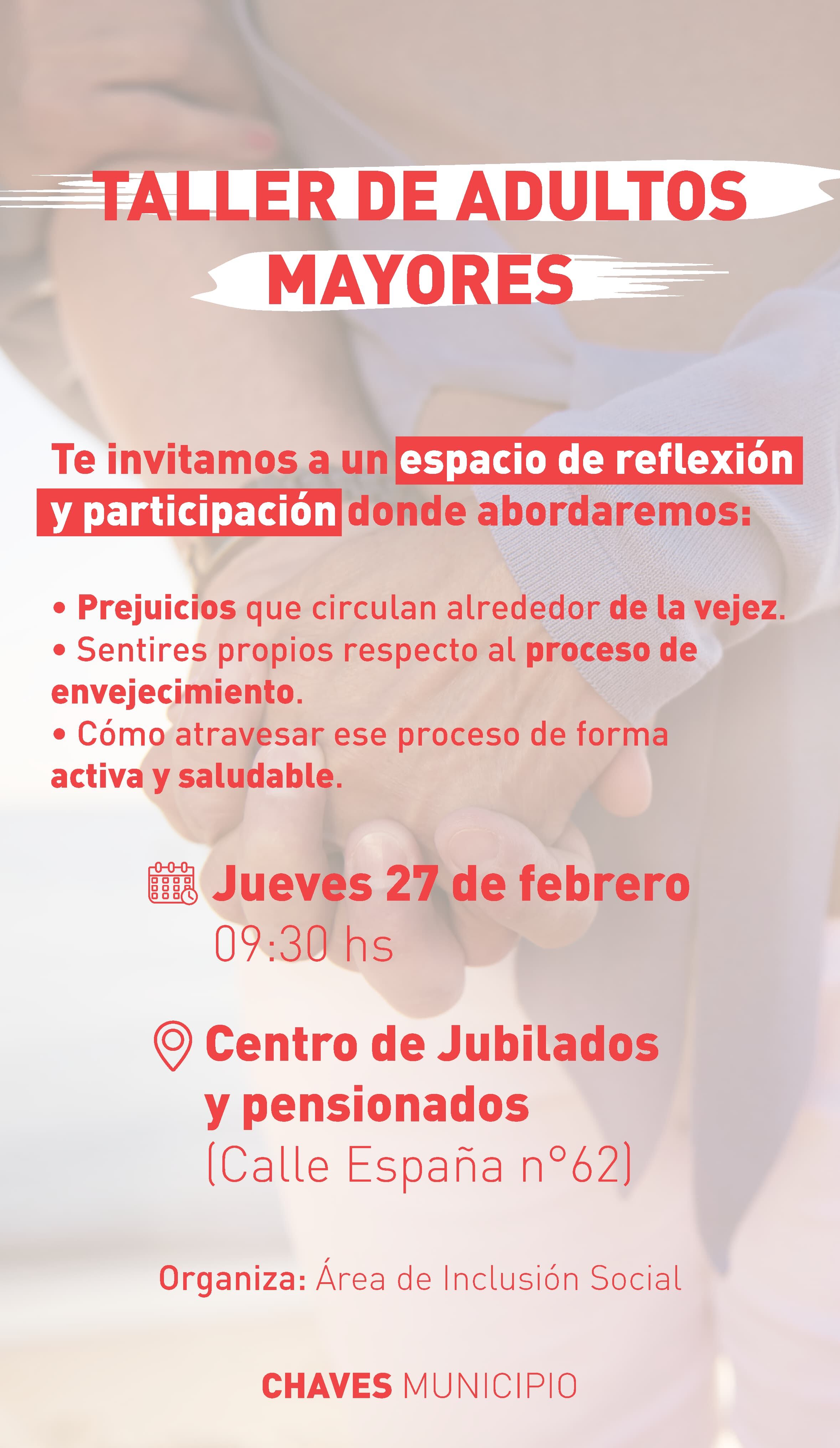 Taller para adultos mayores