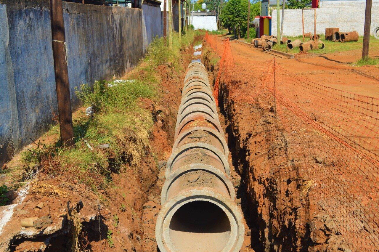 Se encuentran avanzadas las obras hidráulicas en Posadas.