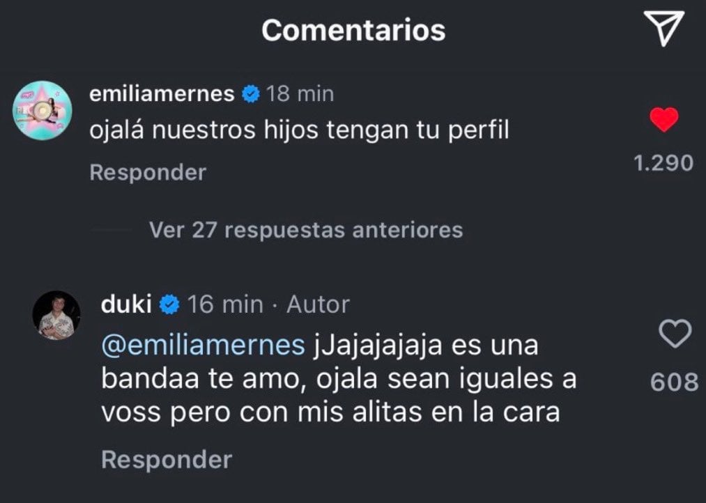 La nueva polémica de Duki y Emilia Mernes