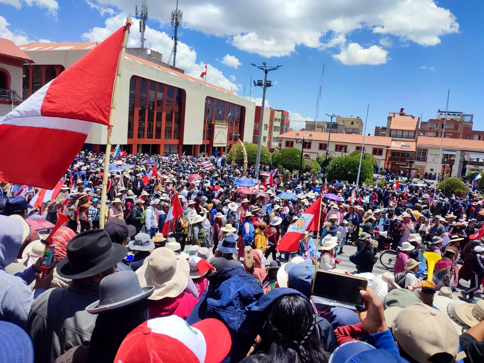 Manifestaciones en Juliaca.