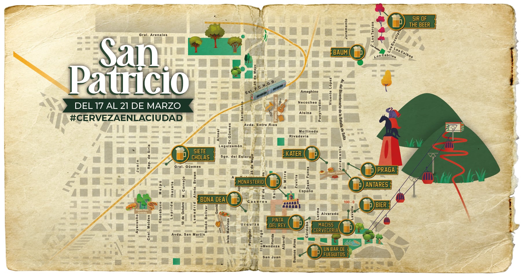 Desde el miércoles 17 al domingo 21 se ofrecen distintas opciones en los establecimientos y cervecerías artesanales de la ciudad.