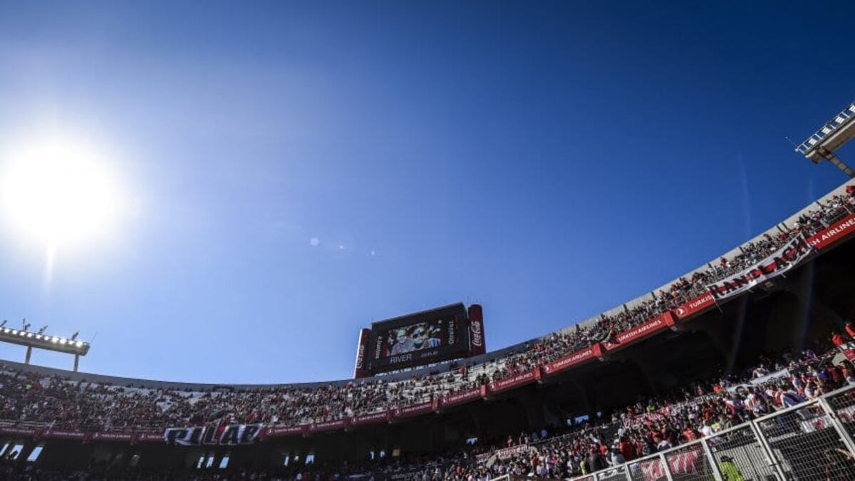 El recibimiento de los hinchas de River en el Superclásico