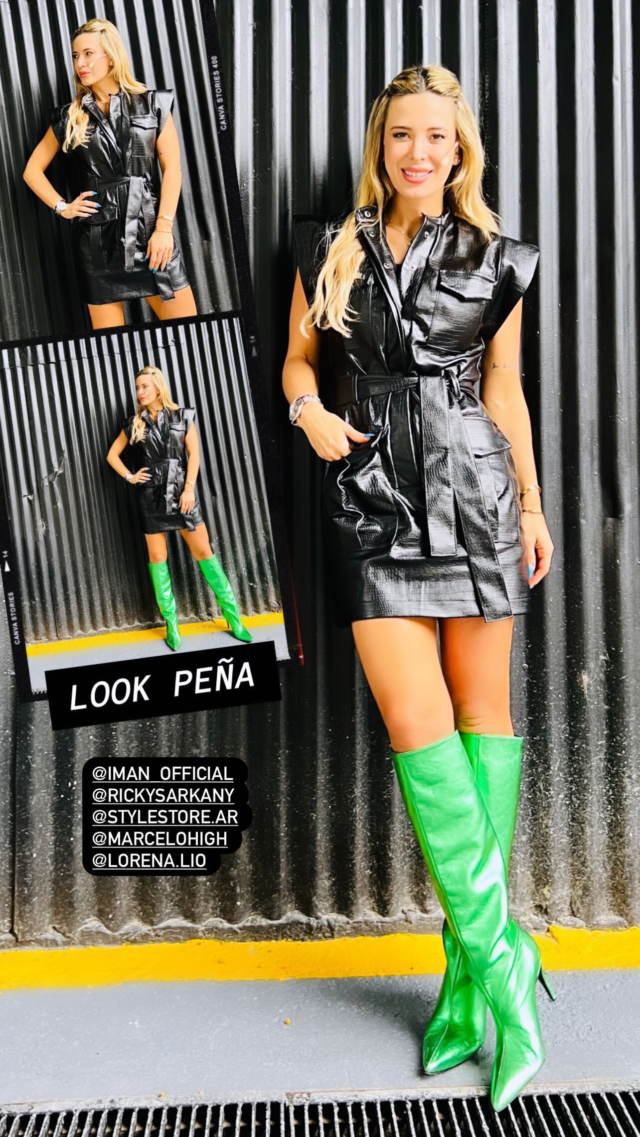 Jésica Cirio y su look para La Peña