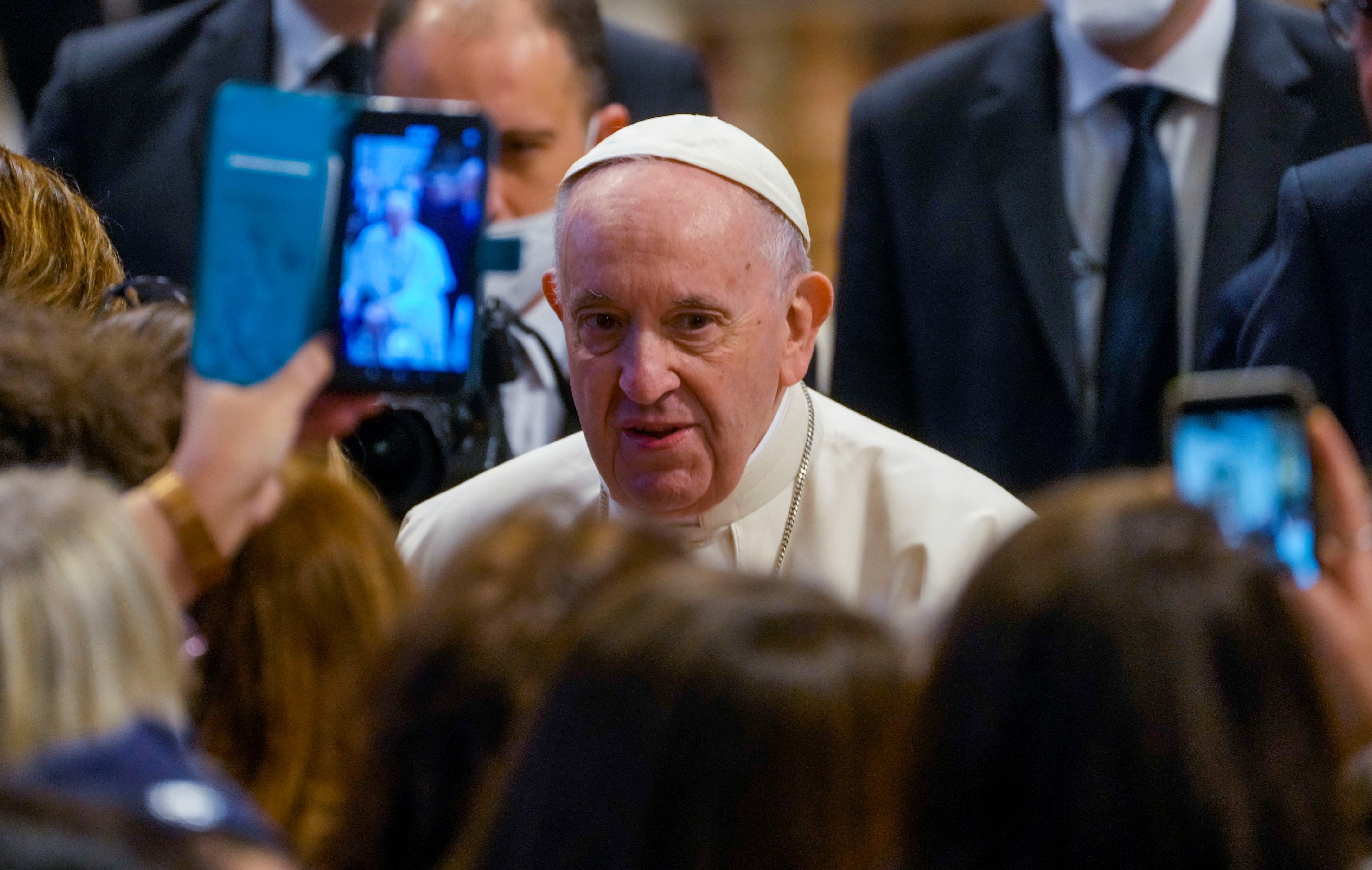 El papa Francisco pide perdón a Dios en nombre de la humanidad por la guerra en Ucrania. AP