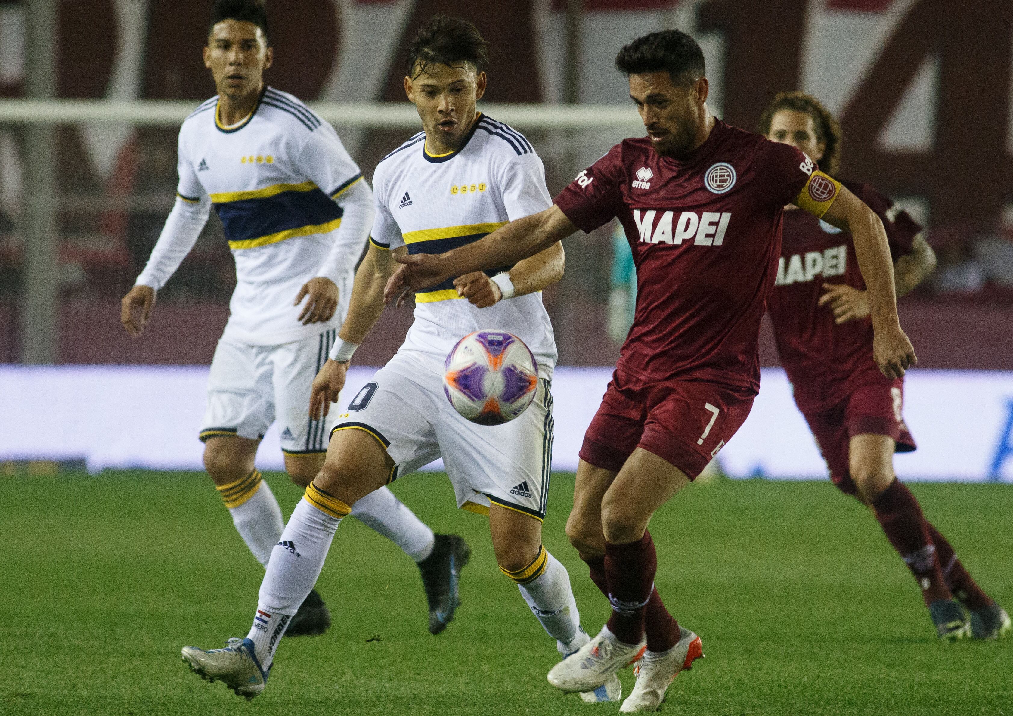 Boca visita a Lanús por la Liga Profesional. (Fotobaires)