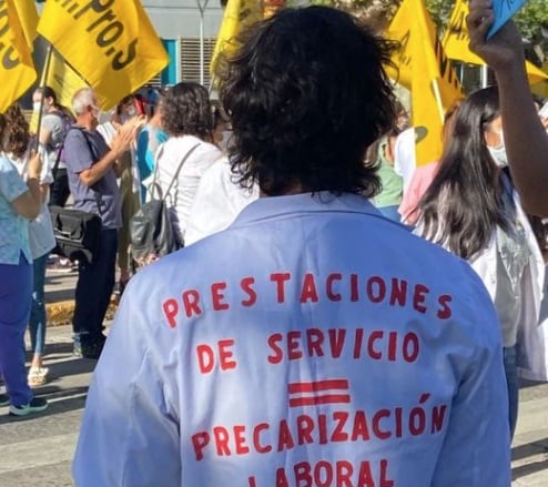 Continúa el paro de los profesionales de la Salud de Mendoza.