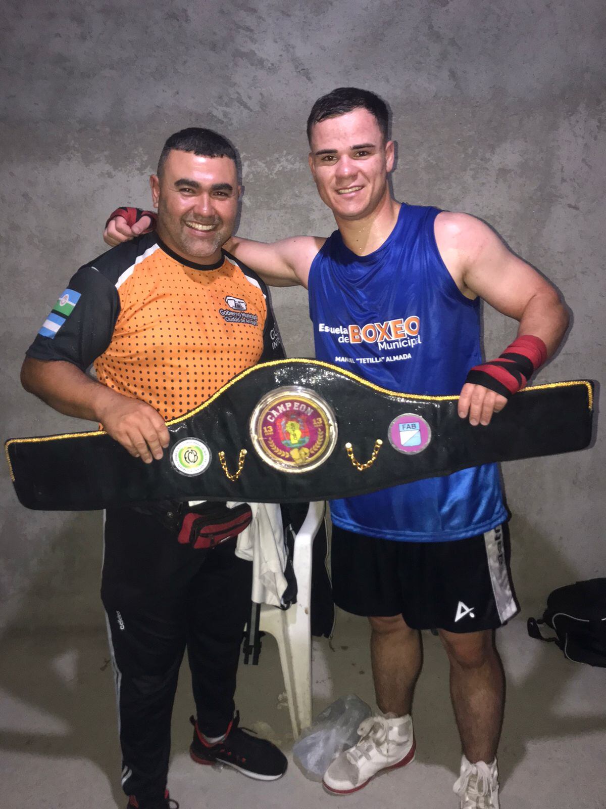 Luciano Santander y César Almada Boxeo Arroyito