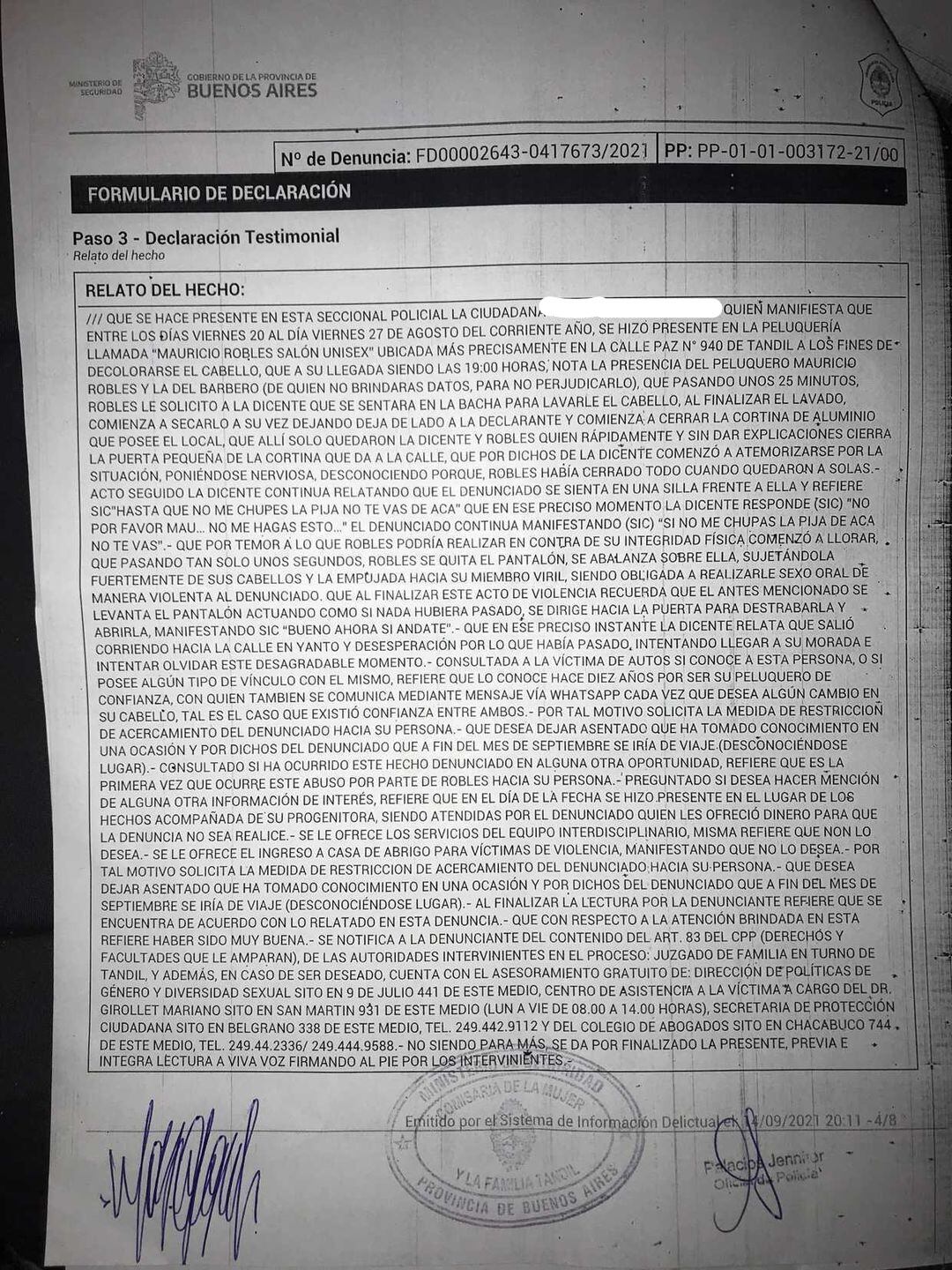 Así está la causa que involucra a un peluquero de la ciudad de Tandil.