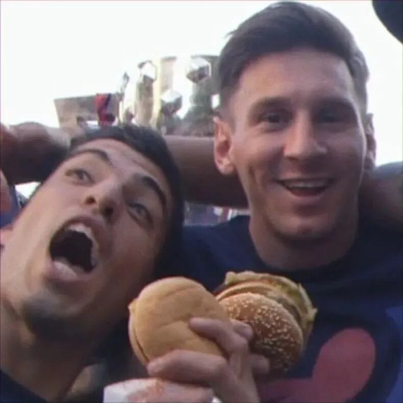 Messi out of context con Luis Suarez