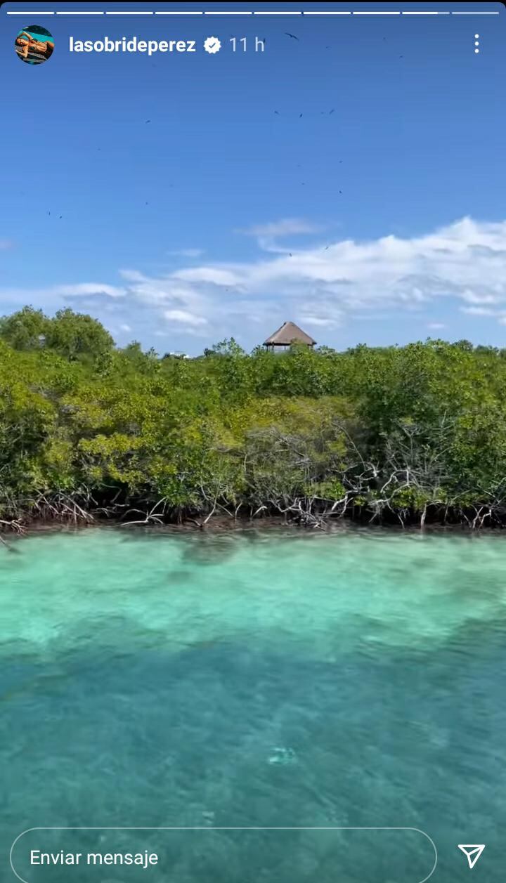 Sol Pérez de vacaciones