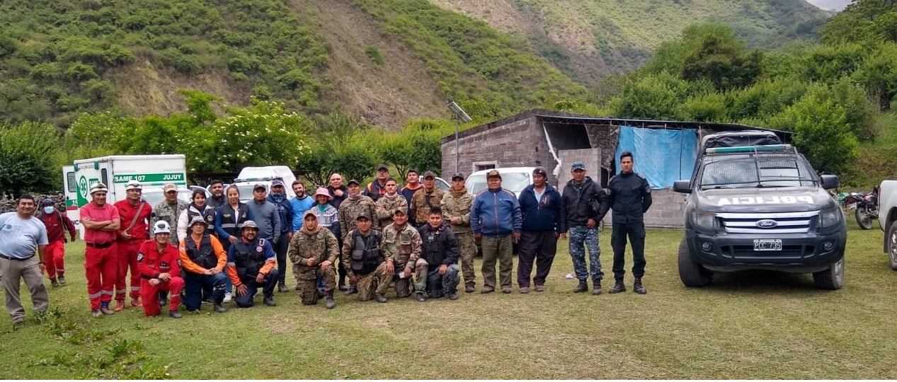 Personal de diferentes organismos participaron del operativo de rescate 
desplegado en la zona de las lagunas de Yala.