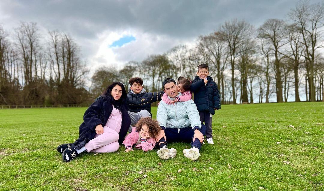 Cristiano Ronaldo con sus hijos