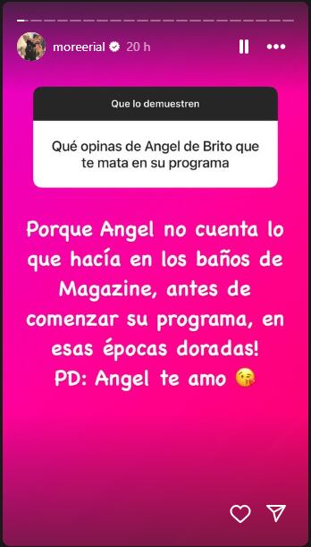 Morena Rial fulminó a Ángel de Brito