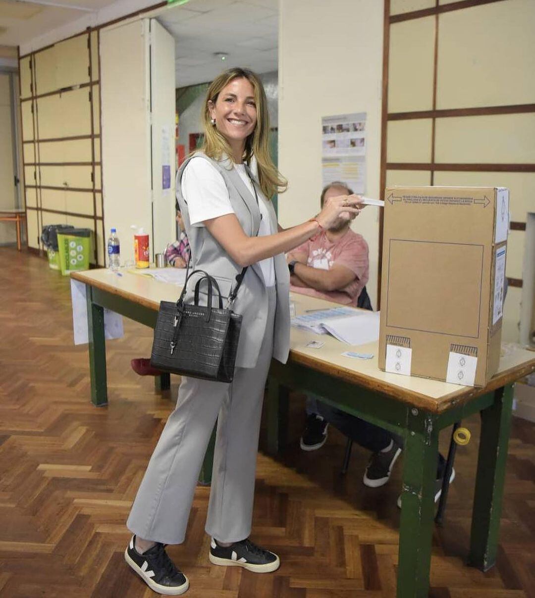 El look canchero que eligió María Belén Ludueña