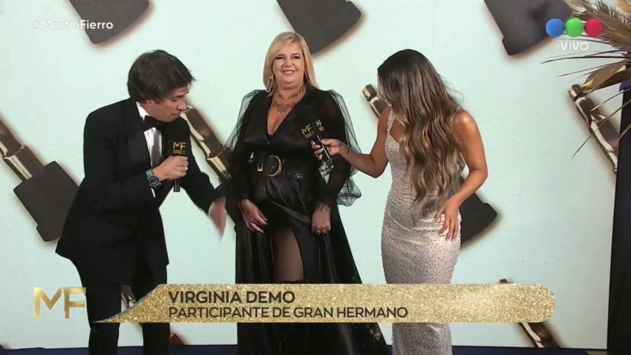 El pequeño “percance” que padeció Virginia de Gran Hermano 2024 en los Martín Fierro TV 2024: «Un chorrito»