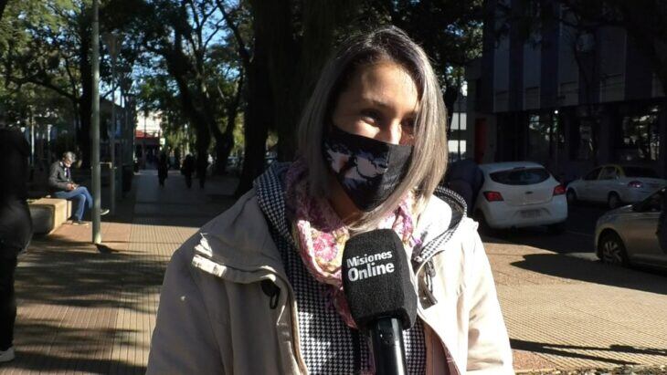 Magali Villalba, hija de un ex combatiente de Malvinas y referente de la agrupación en Misiones.