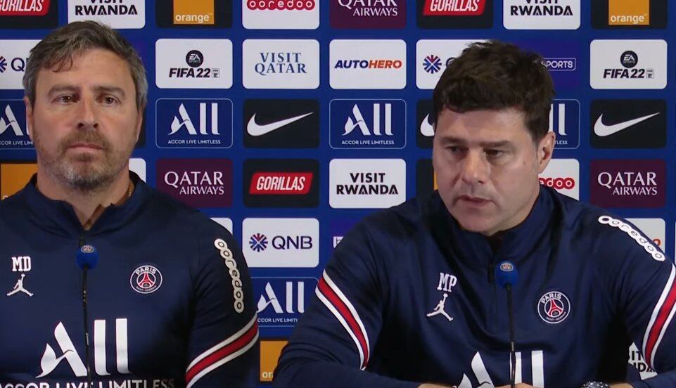 Mauricio Pochettino en conferencia de prensa.