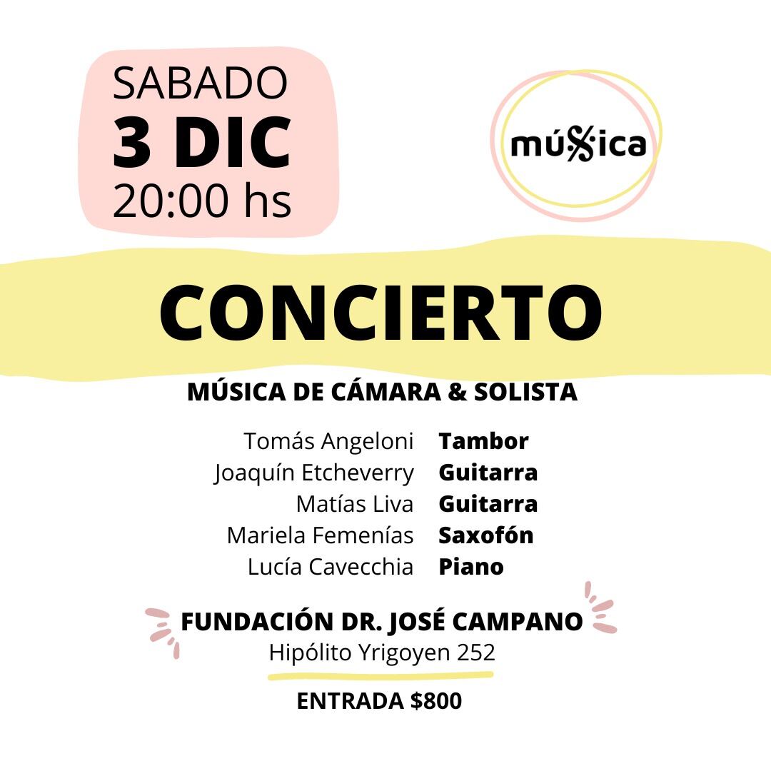 Música de Cámara en el auditorio de la Fundación Campano de Tres Arroyos