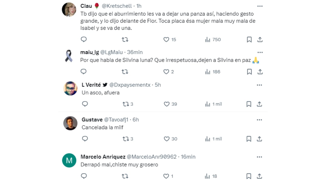 Los internautas no dejaron pasar el comentario.