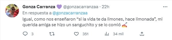 Es vegetariana, le sirvieron una feta de queso con tomate de entrada y se volvió viral